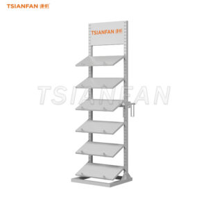 outdoor paving stone display rack